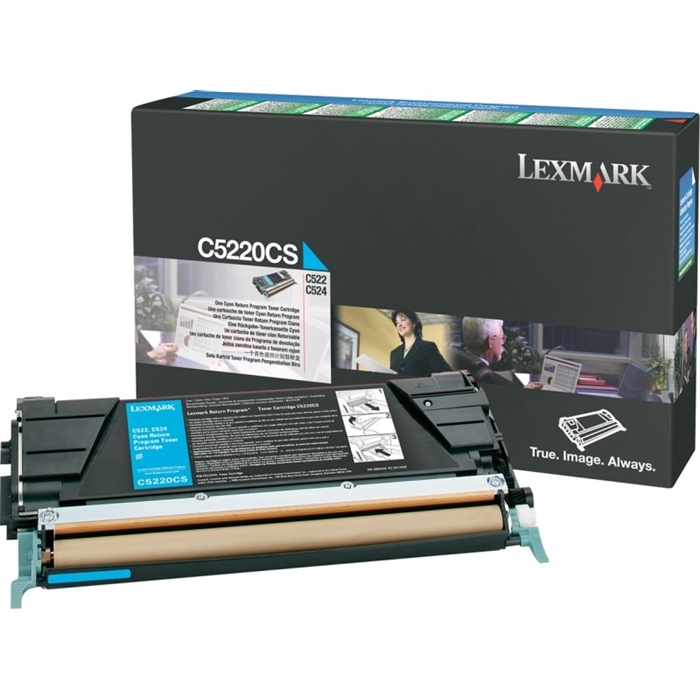 Lexmark C5220CS Mavi Renkli Lazer Toner
